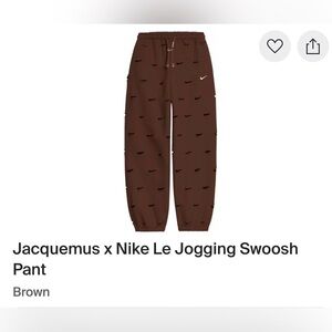 🤎🤎 Nike x Jacquemus SET 🤎🤎
Brown Joggers and Tshirt Unisex 💁🏾‍♀️💁🏾‍♂️ Set